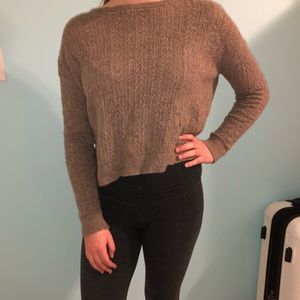 Tan knit sweater
